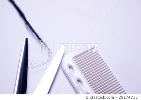 Hairdressing tools Scissor hair comb image 29174718
