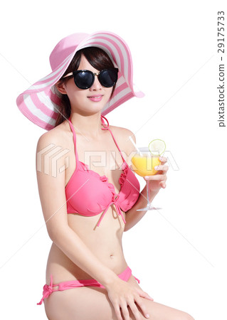 beauty woman wear bikini happily beauty woman wear bikini happily 29175733
