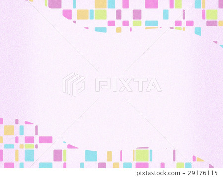 Colorful square pattern background - Stock Illustration [29176115] - PIXTA