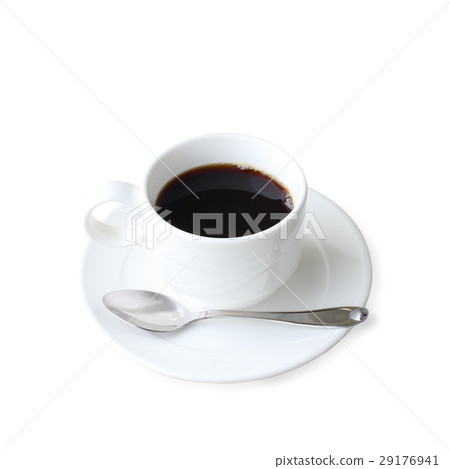 cup of coffee over white background cup of coffee over white background 29176941