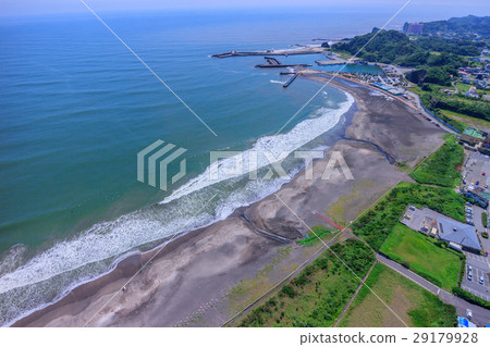 Kujukuri Ichinomiya Fishinggasaki Coast Ichinomiya Aerial view of Higashi Mimomi coast 29179928