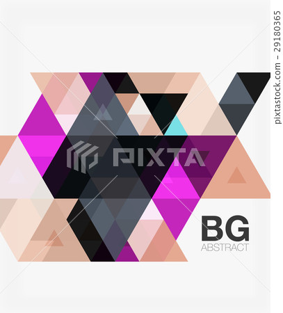 Vector abstract colorful triangle repetition 29180365