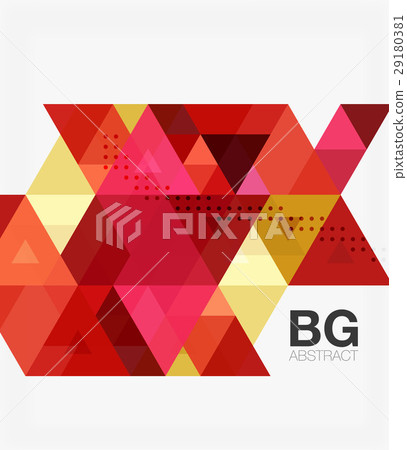 Triangle modern mosaic geometric template 29180381