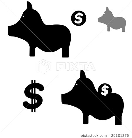Pig and money for finance. Pig and money for finance. 29181276