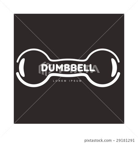 Graphic logo template with horizontal iron cast Graphic logo template with horizontal iron cast 29181291