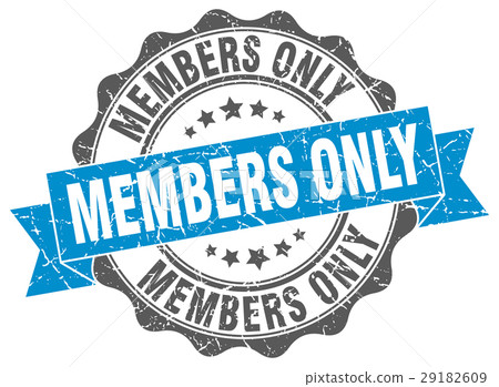 members only stamp. sign. seal - Stock Illustration [29182609] - PIXTA