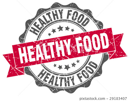 healthy food stamp. sign. seal 29183407