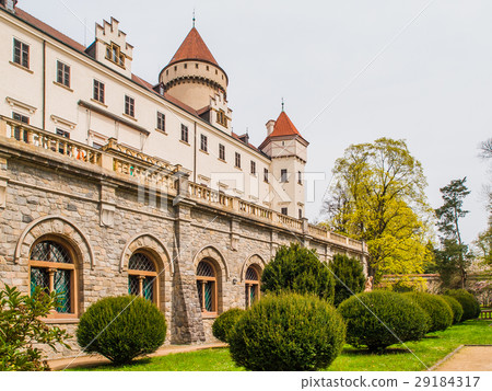 Konopiste Castle with beautiful garde. Historical 29184317