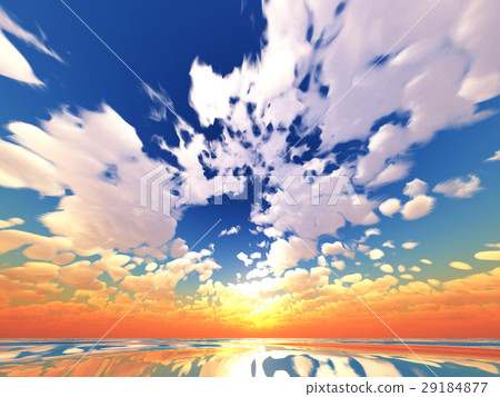 Wind and clouds with the sea 29184877