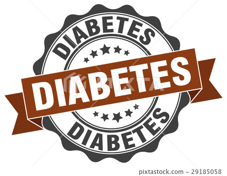 diabetes stamp. sign. seal 29185058