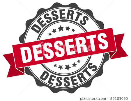 desserts stamp. sign. seal 29185060