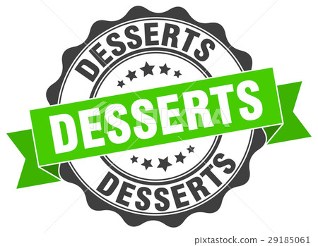 desserts stamp. sign. seal 29185061