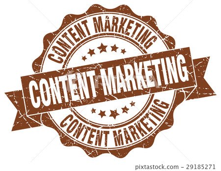 content marketing stamp. sign. seal 29185271