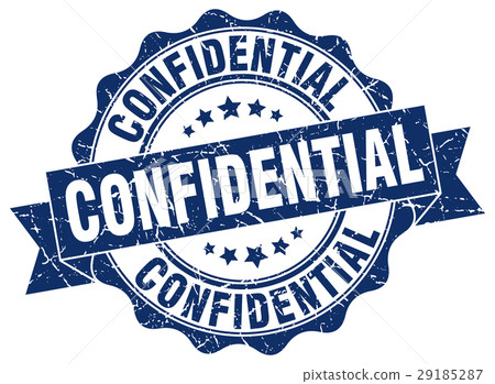 confidential stamp. sign. seal 29185287