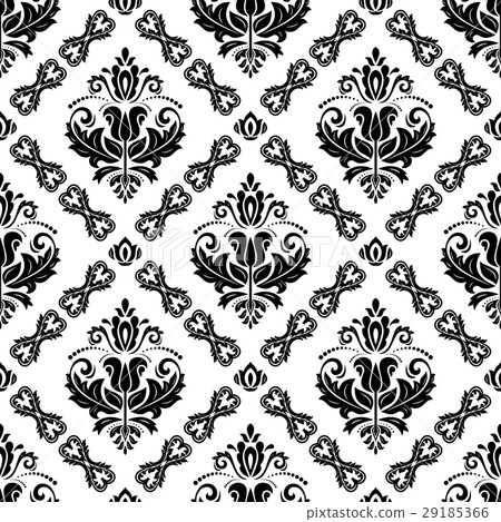 Seamless Damask Background - Stock Illustration [29185366] - PIXTA