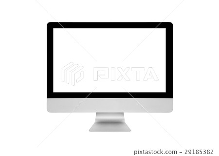 Smart modern pc with blank white screen 29185382