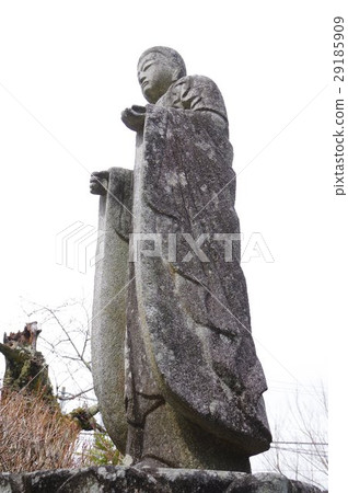 Cultural property of Shinshu Moriya Sadaharu grandfather Masaya Sadako's longevity Jizo statue left side estuary vertical (Nagano prefecture Nakagawa village Ruji lotji) 29185909