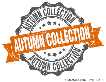 autumn collection stamp. sign. seal - Stock Illustration [29186218] - PIXTA