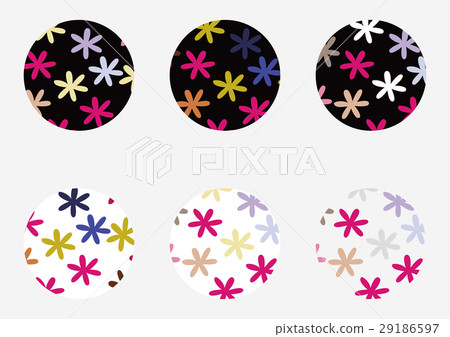 簡單的花卉圖案集 29186597