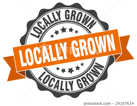 locally grown stamp. sign. seal 29187614