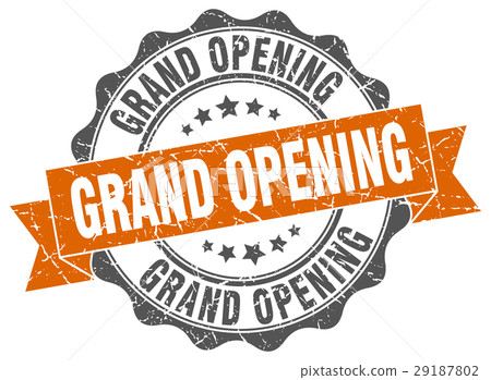 grand opening stamp. sign. seal grand opening stamp. sign. seal 29187802