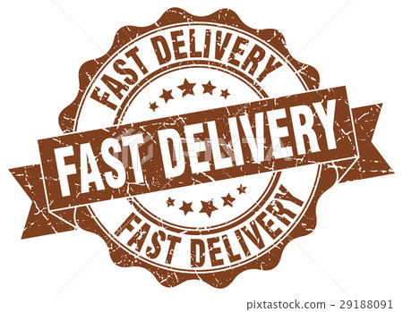 fast delivery stamp. sign. seal 29188091