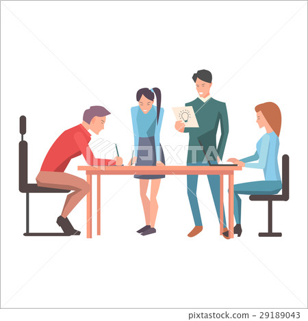 Launching of New Idea in Startups Flat Design Launching of New Idea in Startups Flat Design 29189043