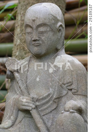 信州的文化資產傑作守谷貞治石垣壽命延伸Jizo Bosatsu雕像半左俯瞰中川村牧原（荒井家族墓地） 29189187