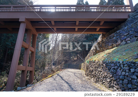 [國家歷史古蹟，日本100座著名的城堡]八王子城堡立橋和石垣 29189229