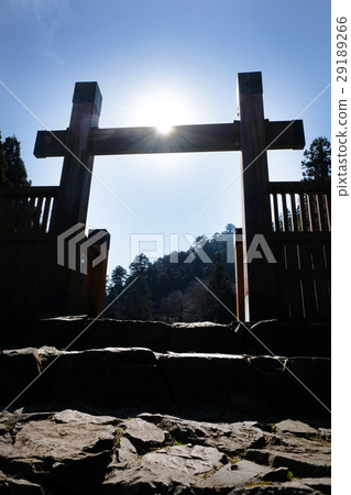 [National Historic Site, 100 Famous Castles in Japan] Hachioji Castle Crown Gate 29189266