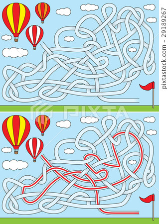 Hot air balloon maze Hot air balloon maze 29189267
