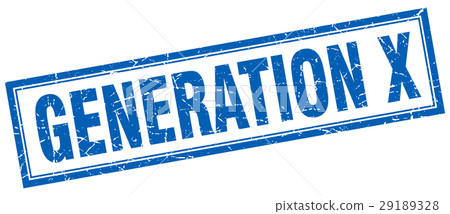 generation x square stamp 29189328