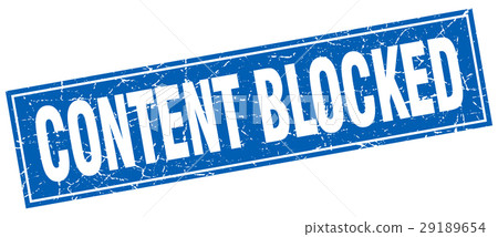content blocked square stamp 29189654