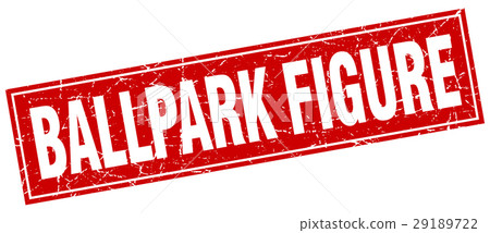 ballpark figure square stamp ballpark figure square stamp 29189722