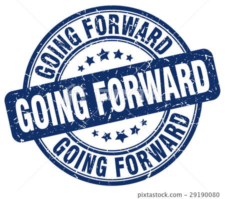 going forward blue grunge stamp - Stock Illustration [29190080] - PIXTA