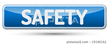 SAFETY - Abstract beautiful button with text. 29190162