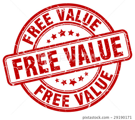 free value red grunge stamp free value red grunge stamp 29190171