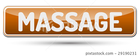 MASSAGE - Abstract beautiful button with text. 29190231