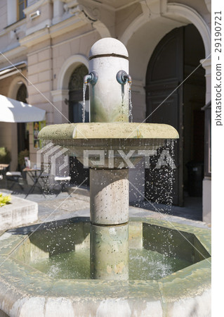 Small fountain in the center of Keszthely, Hungary 29190721