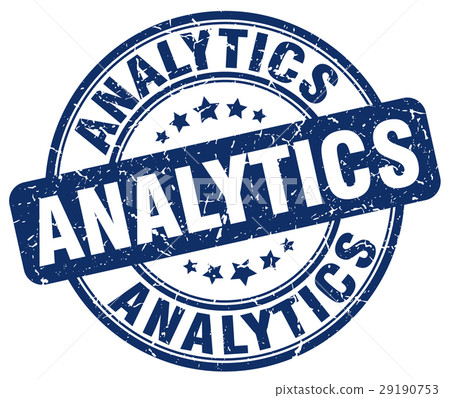 analytics blue grunge stamp 29190753