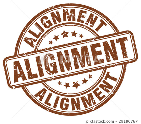 alignment brown grunge stamp 29190767