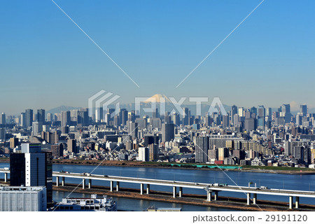 From the Tower Hall Funabori Mt. Fuji in the morning in winter From the Tower Hall Funabori Mt. Fuji in the morning in winter 29191120
