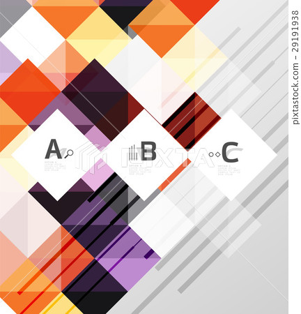 Modern geometrical square banner, minimalistic Modern geometrical square banner, minimalistic 29191938