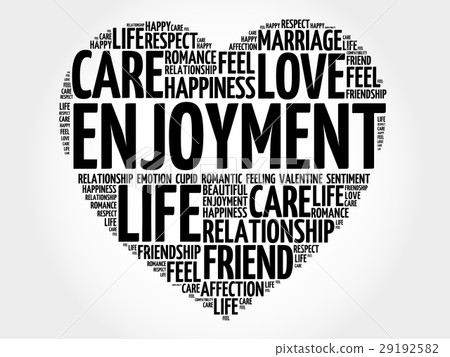 Enjoyment Word Cloud Collage - Stock Illustration [29192582] - PIXTA