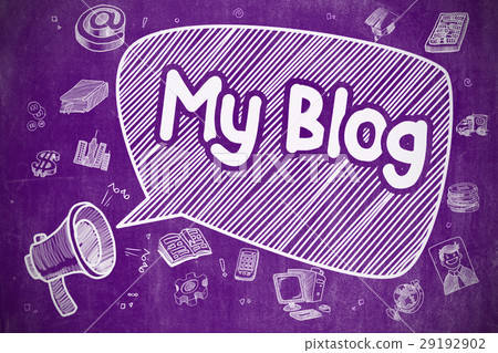 My Blog - Cartoon Illustration on Purple My Blog - Cartoon Illustration on Purple 29192902