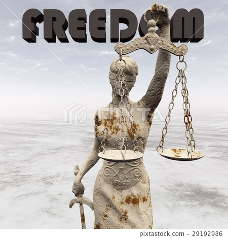 Statue of justice, Law concept, Temida - Themis 3d 29192986