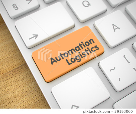 Automation Logistics - Text on the Orange Keyboard Automation Logistics - Text on the Orange Keyboard 29193060