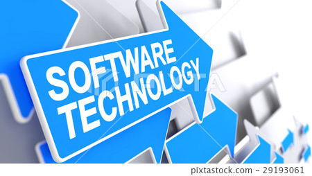 Software Technology - Inscription on Blue Pointer Software Technology - Inscription on Blue Pointer 29193061