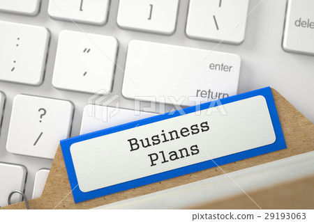 Folder Register with Inscription Business Plans Folder Register with Inscription Business Plans 29193063