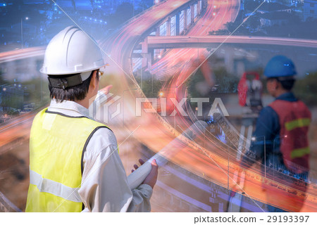 Double exposure engineering and expressway Double exposure engineering and expressway 29193397